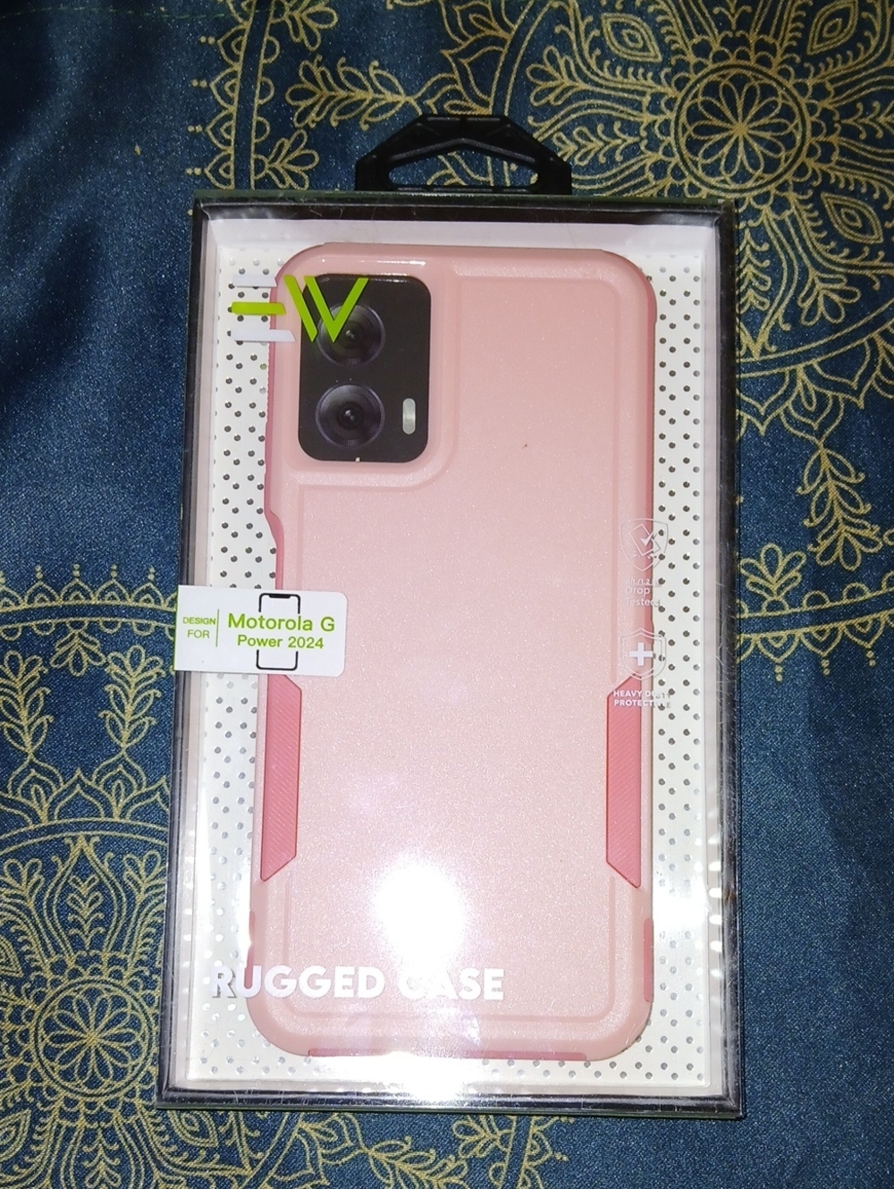Motorola Pink Rugged Case for Motorola G Power 2024